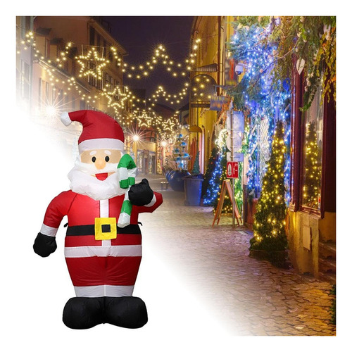 . Juguetes Hinchables Papá Noel Decoración Luminosa Muñeca