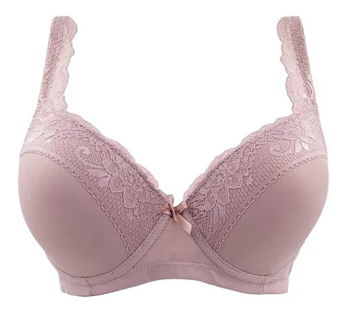 Paq 6 Brasier Copa C Encaje Busto Pesado Extra Reforzado Cuotas