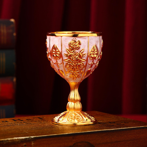 Taza Decorativa Con Delicado Diseño Retro De Metal, Estilo 1