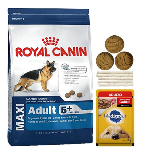 Imagen 1 de 2 de Alimento Royal Canin Maxi Mature 15 Kg + Regalo + Envío