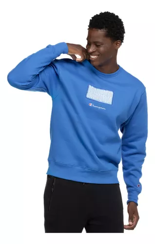 Blusa De Moletom Champion Super Fleece Masculina - Azul Royal