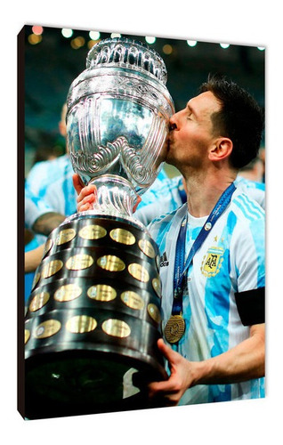 Cuadro Copa América Campeón Messi Max M 40x60 (ssi (19)