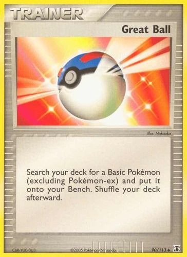 Cartas Pokemon Ex Delta Specie Item Great Ball 90/113