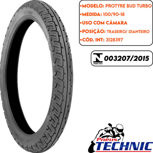 Pneu Traseiro Comet 150 100-90-18 (mais Largo) Technic