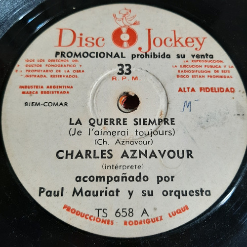 Simple Charles Aznavour Disc Jockey C17