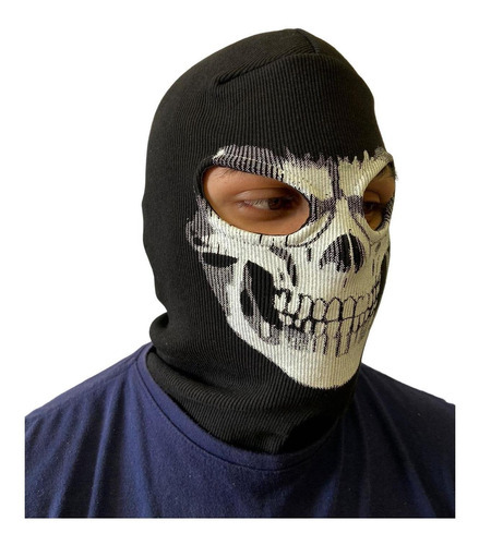Touca Ninja Caveira Balaclava Máscara Proteção Motoqueiro