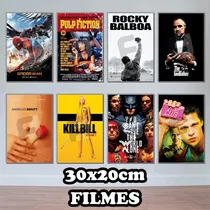 Comprar Kit Com 5 Placas Decorativas Filmes Classicos Heróis 20x30cm