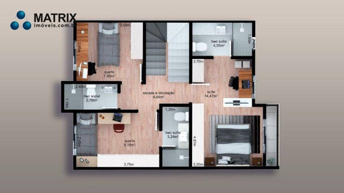 Imagem 13 de 22 de Sobrado Com 3 Dormitórios À Venda, 176 M² Por R$ 948.000,00 - Bom Retiro - Curitiba/pr - So2610