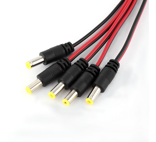 Imagen 2 de 6 de 10pcs 12v Cctv Cámara De Seguridad Dc Macho Y Hembra Enchufe