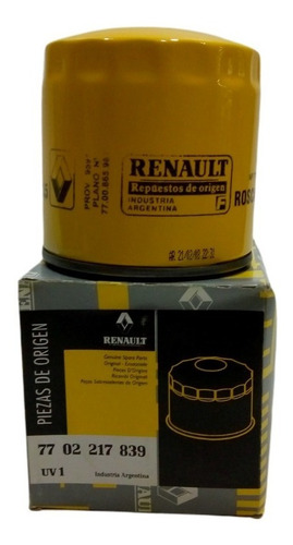 Imagen 2 de 4 de Filtro Aceite Renault 18//21/trafic Fuego 2.0 2.2 Original
