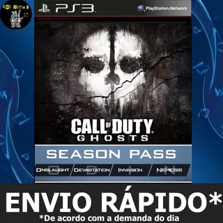 Call Of Duty Ghosts Season Pass(pass De Temporada) Dlcs Ps3