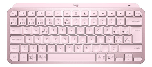 Teclado Inalámbrico Minimalista Logitech Mx Keys Mini Rosado