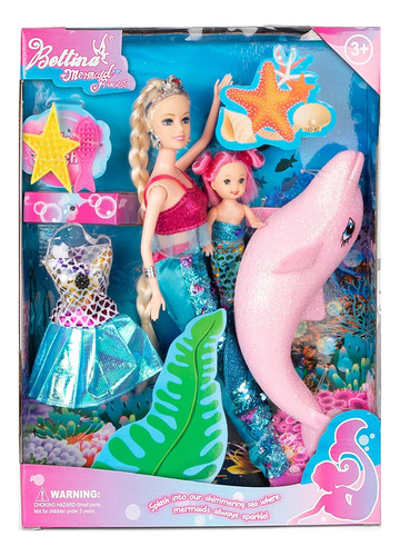 2023 Juega De Muñecas De Princesa De Sirena, Cola De Sirena