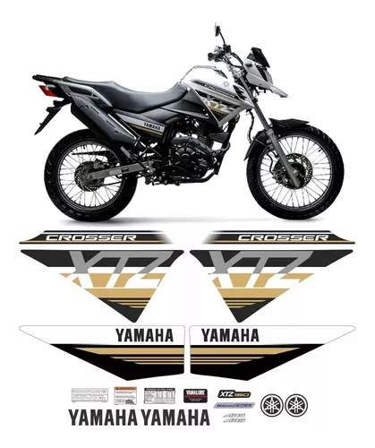 Kit Adesivos Faixa Moto Yamaha Xtz Crosser 150 2022 Emblema