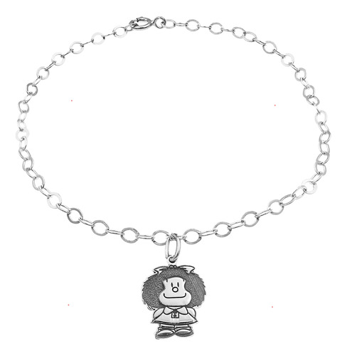 Pulsera Mafalda Chica Plata 925 Envio Gratis