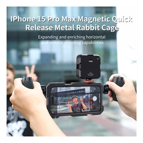 Vrig Iphone15 Promax All Metal Mobile Mobile Rabbit Cage Y