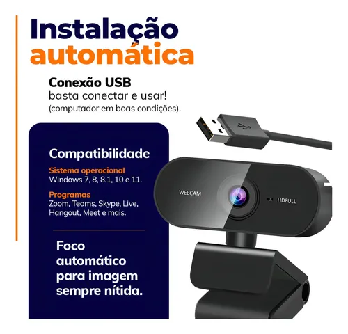 Webcam Camera Full Hd Zoom 1080p 360 Graus Videoconferencia