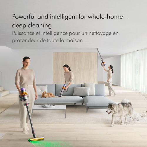 Dyson V15 Detect - Aspiradora Inalámbrica (amarillo/níquel)