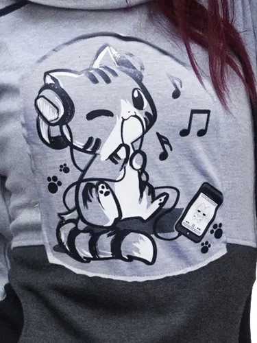 Syanne Sudadera Orejas De Cat Kawaii Anime