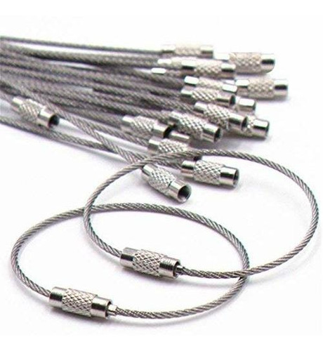 Etiqueta O Manija - 20pcs Stainless Steel Wire Keychains Air