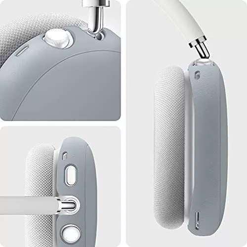 Funda Spigen Silicone Fit Para AirPods Max Gris