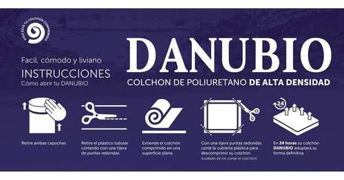 Colchón Celta- Modelo Danubio 1 Plaza