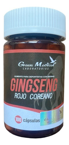 Ginseng Rojo Coreano 100 Capsulas Gm. Agronewen Sabor S/s