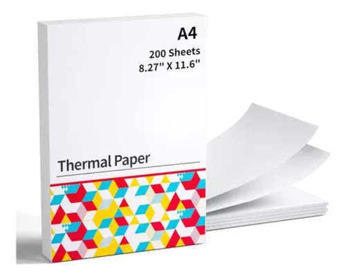 Papel Térmico Tamaño Carta Para Impresora M08f 200 Hojas