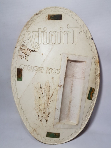 Imagen 2 de 5 de Antiguo Cartel Desodorant Trinity Plástico Relieve Mag 57841