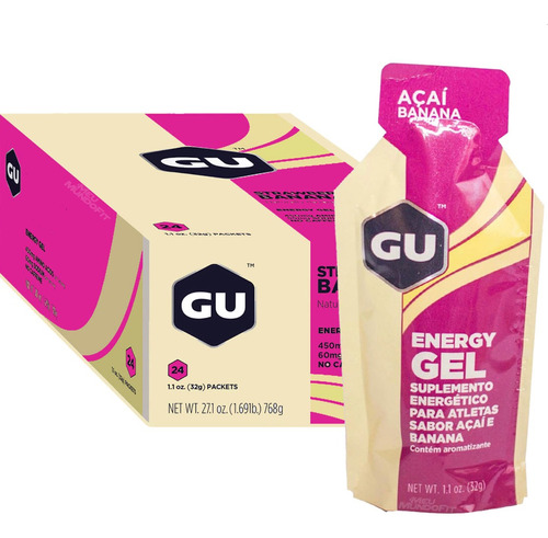 Gu Energy Gel (caixa 24 Sachês) - Açaí Com Banana