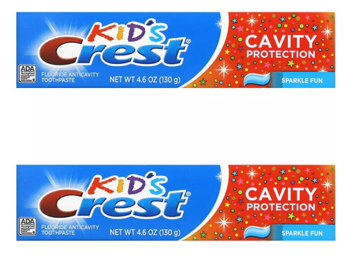 Crest Infantil Com Flúor Cavity Protection  130g Pack C/2