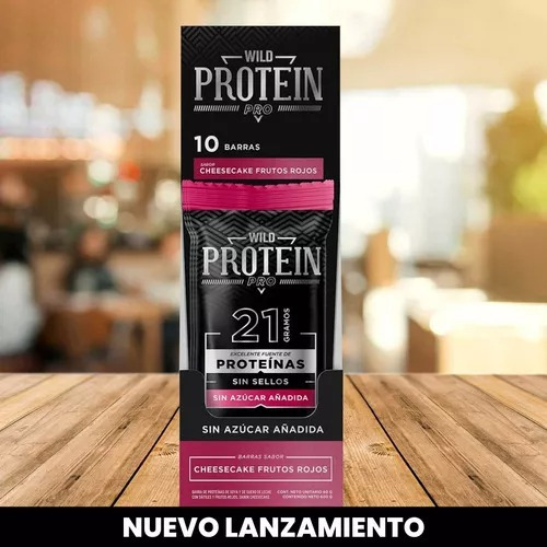 Wild Protein Pro 21g Proteina 10 Unidades Cheesecake Frutos