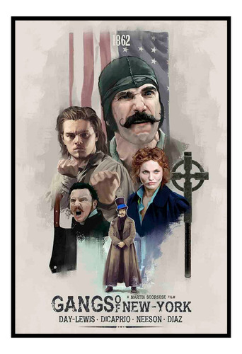 Cuadro Poster Premium 33x48cm Gangs Of New York