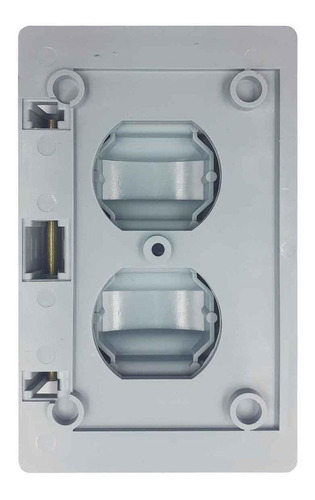 Pack 10 Placa Doble Intemperie Abs Gris Igoto