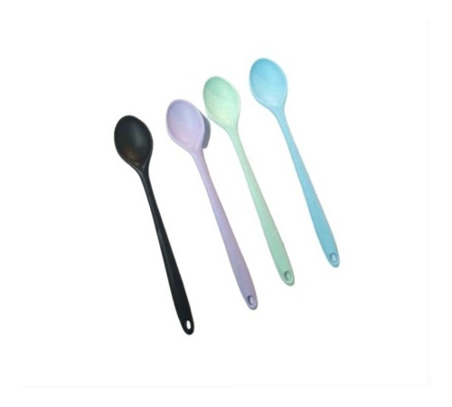 3 Cucharas Cucharon Larga Nylon Cocina Alta Temperatura