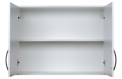Alacena 2 Puertas 80 Cm Blanca Mueble Organizador Cocina