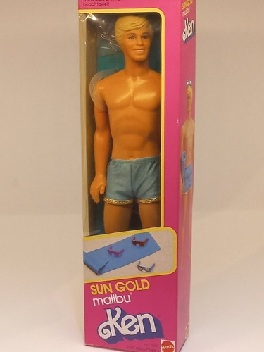 Barbie Ken Sun Gold Malibu 1983 Mattel Antigo 90 80 Beach