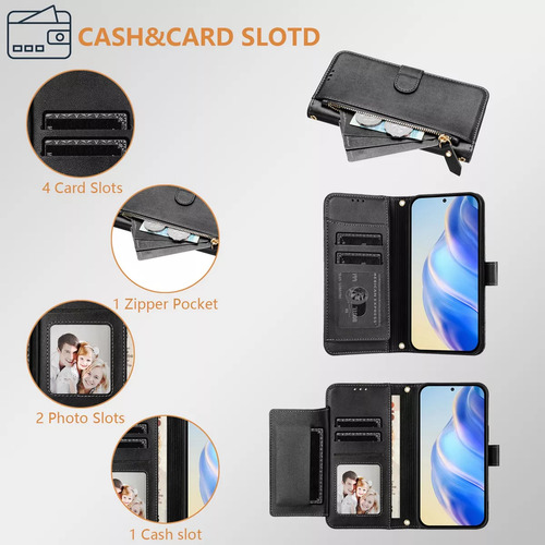 Funda Protectora De Cuero Tipo Cartera Para Infinix Smart 9 8pro
