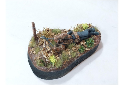 Figura Esci Soldado Aleman 2 Gm C Tenaza Escala 1/35 Unico