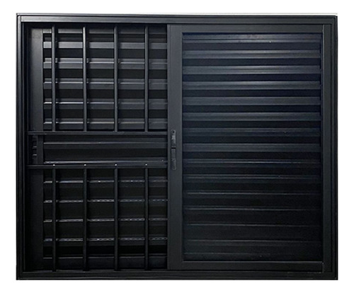 Janela Veneziana De Alumínio 3 Folhas 100 X 150cm Linha 25