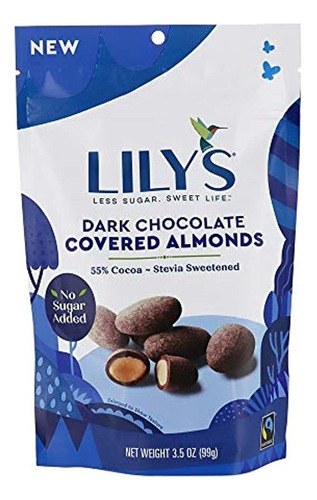 Lily's Dark Chocolate Almendras Cubiertas, 3