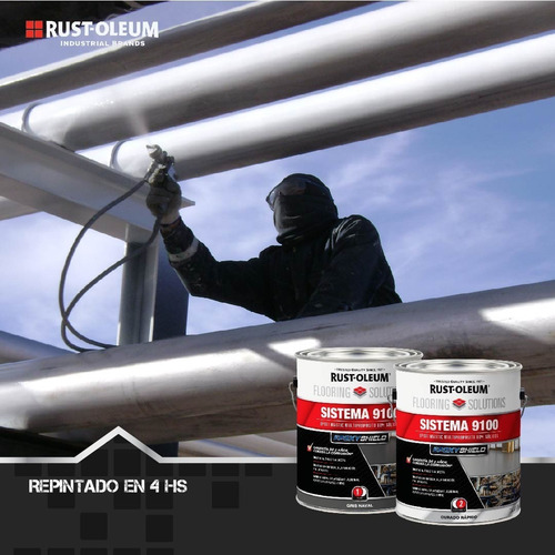 Imagen 4 de 8 de Pintura Epoxica Rust Oleum 9100 Base Y Activador Est 7.57 L