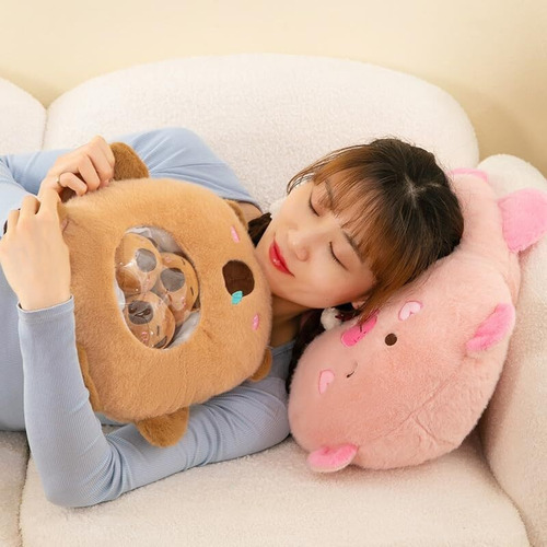2024 New Linda Almohada De Peluche De Capibara Marrón
