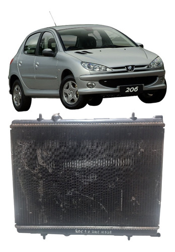 Radiador Condensador Peugeot 206 207 2002 A 2012