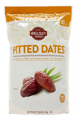 Datiles Wellsley Farms Pitted Dates Sin Semilla Fibra Divino