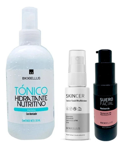 Tonico Hidratante + Skincer Emulsion + Suero Niacinamida