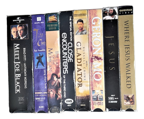 Colección De 8 Películas Vhs Variadas