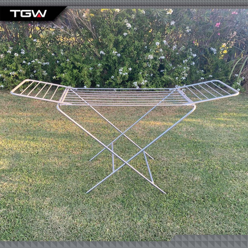 Imagen 8 de 10 de Tender Ropa Tendero De Pie Extensible Con Alas Reforzado