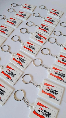 100 Llaveros Personalizados Logo Empresas Eventos