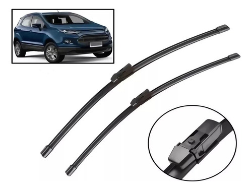 Par Plumillas Delanteras Modelo Ford Ecosport 2013 A 2015